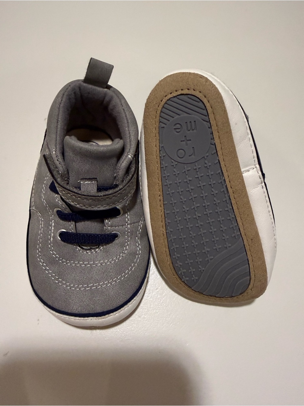 Ro & Me Grey Baby Sneakers – Size 12-18 months